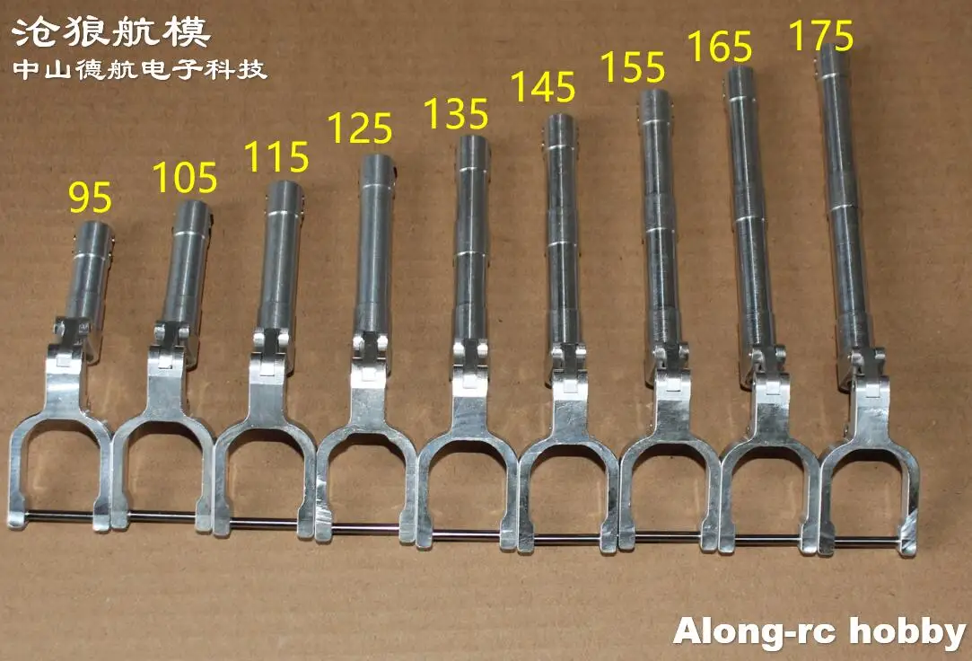 Trépied d'amortisseur à vis sans fin pour train d'atterrissage à genoux, adapté aux modèles RC de 3 à 5kg, avion souterrain à jet, pièces d'avion RC, recommandé, amortissement, 95mm-185mm