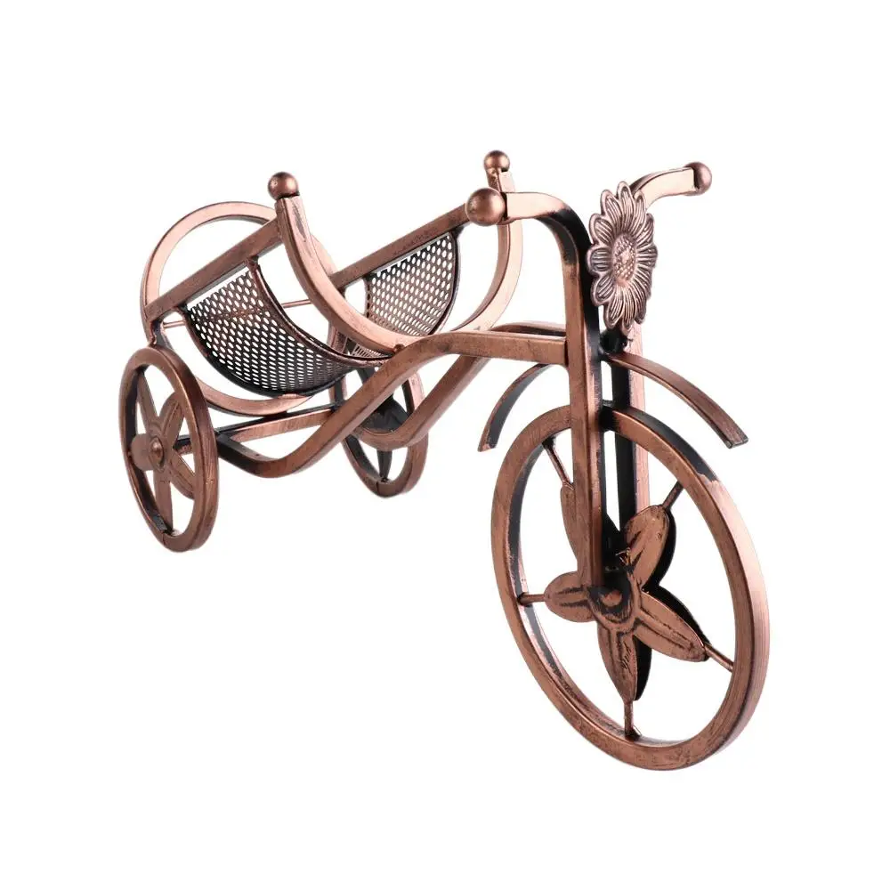 

Vintage Metal Tricycle Shape Decorative Retro Home Decoration Wine Rack Wine Display Stand Kitchen Organizer Wine Bottle Holder