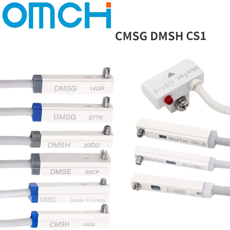 CS1-J-G Pneumatic Magnetic Switch CMSG Cylinder Sensing Magnetic  DMSH CMSJ Proximity Switch Sensor D-A93 D-C73 A93L C73L