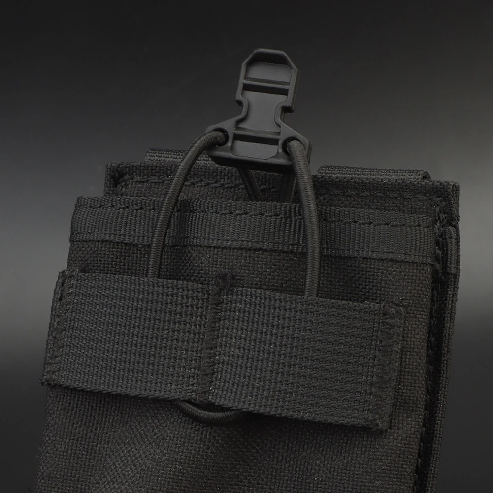 4pcs Nylon Pull Tab Adjustable Shock Cord Retainer Pull Tab Fast Draw Elastic Retention Strap Accessories for Mag Pouch Vest