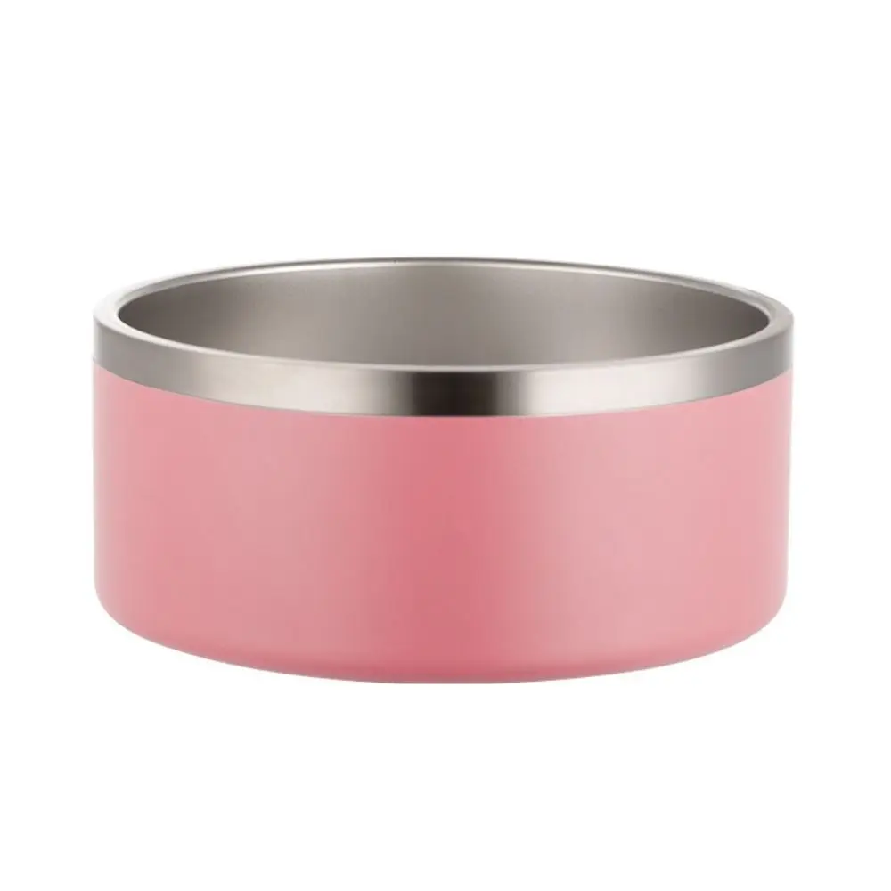 

32oz 64oz Pet Dog Food Feeder Environmental Round Dog Bowl Skid Resistant Stainless Steel Pet Feeding Bowl Small Animals