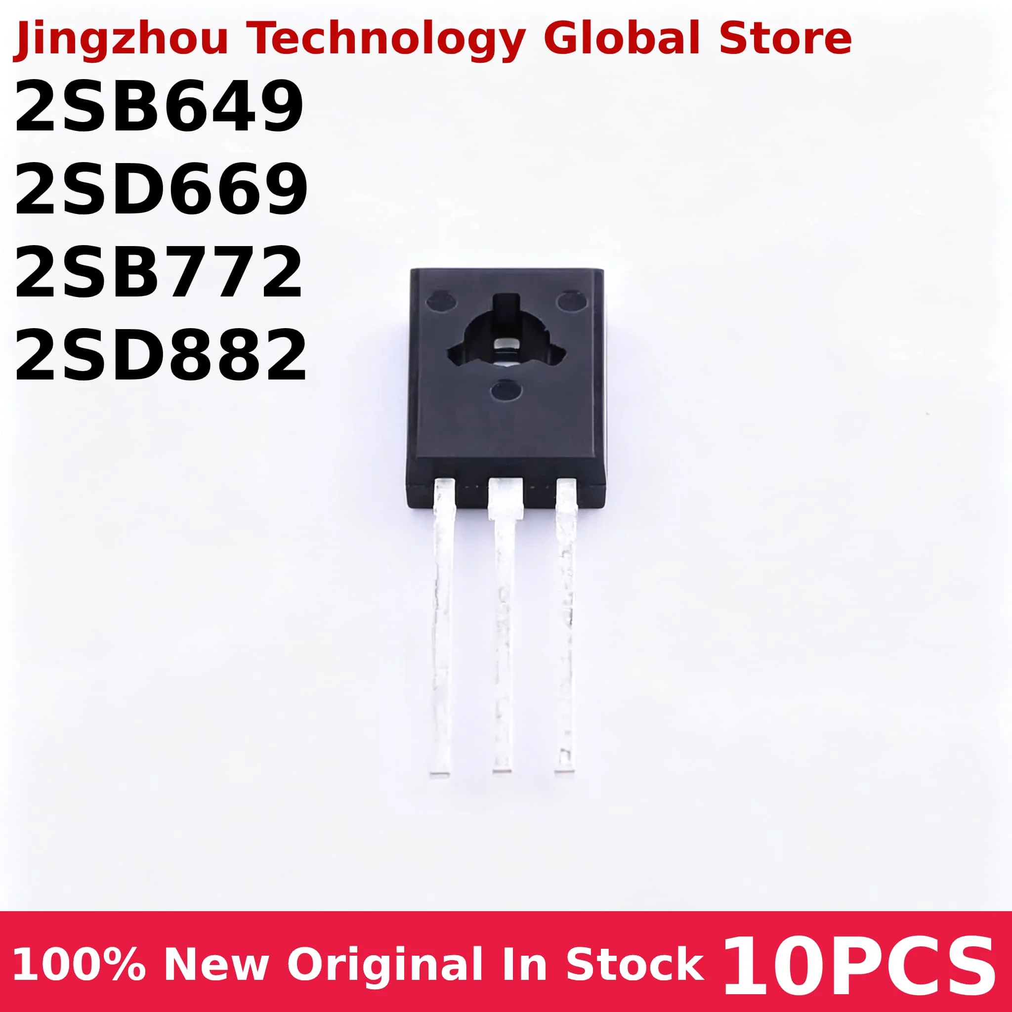 10PCS 2SB649 2SD669 TO126 2SB772 2SD882 2SD669A D669 B649 B772 D882 TO-126 100% New Wholesale