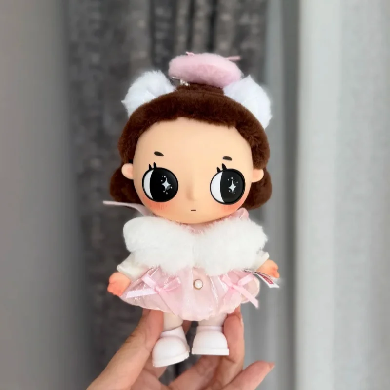 

For 15-17cm Nyota Angel Wings Overalls Dress Set Doll Outfit for Labubu V1 V2 V3 Doll Accessories