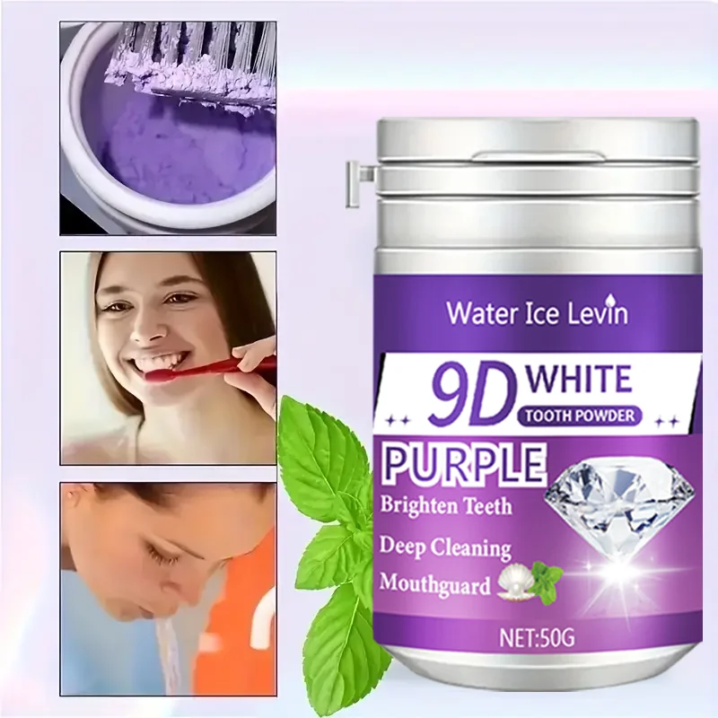 9D White Tooth Powder Brighten - Teeth Whitening Ingredients review and price