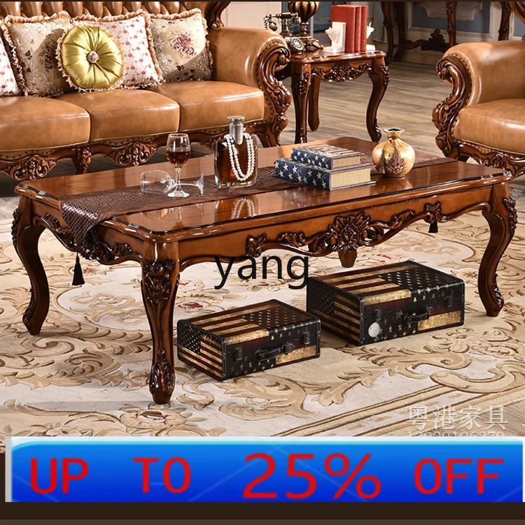 

LH all solid wood coffee table, living room rectangular coffee table oak table new