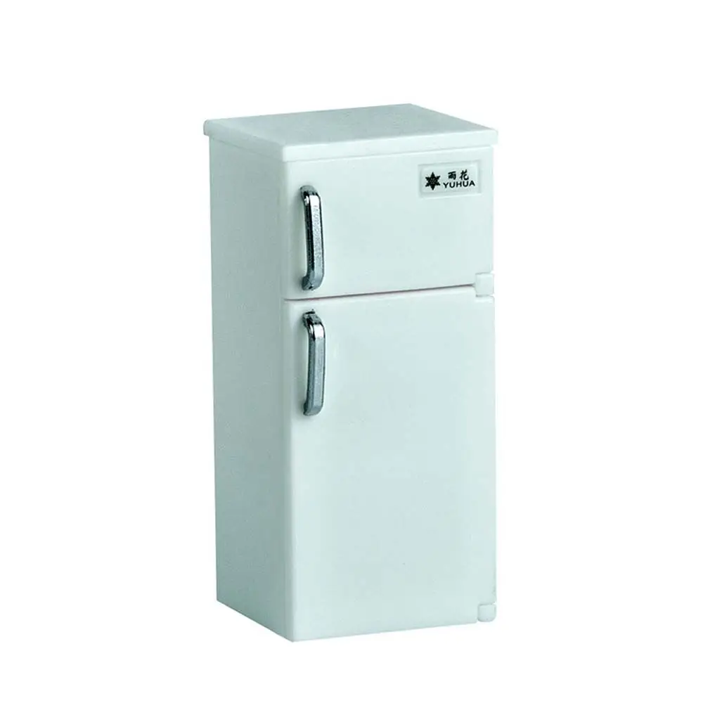 Vriezer Miniatuur Desktop Decor 1:12 Poppenhuis Miniatuur Simulatie Koelkast Poppenhuis Accessoires Huis Decoratie