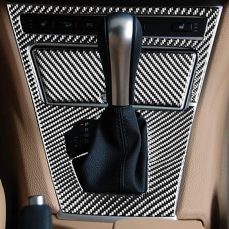 

Carbon Fiber Auto Center Console Gear Shift Panel Cover Decoration Trim For BMW X3 E83 2006-10 Car Interior Accessories Stickers