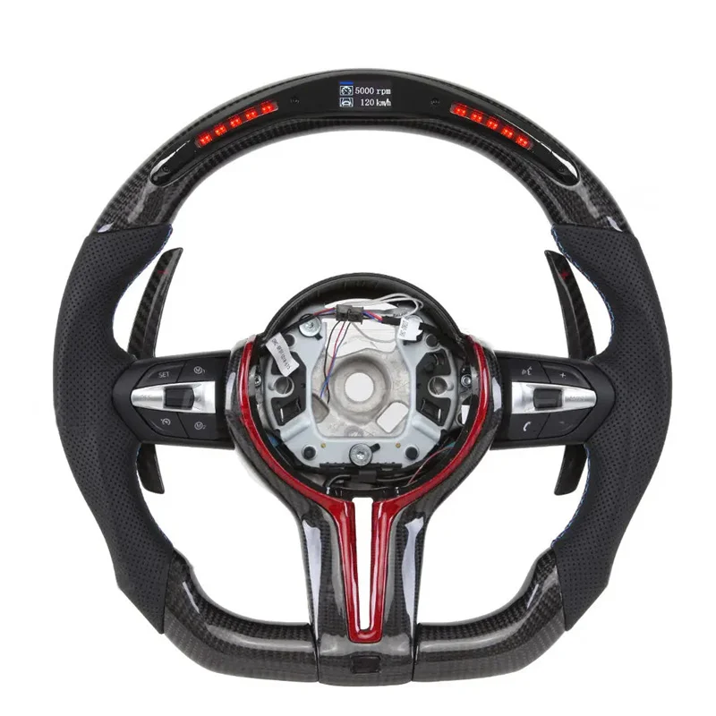 

M Steering Wheel for BMW F30 F10 F20 F07 F01 F32 F34 F36 E46 E60 E70 E90 M3 M4 M5 M6 Steering Wheel Carbon Fiber Car Accessories