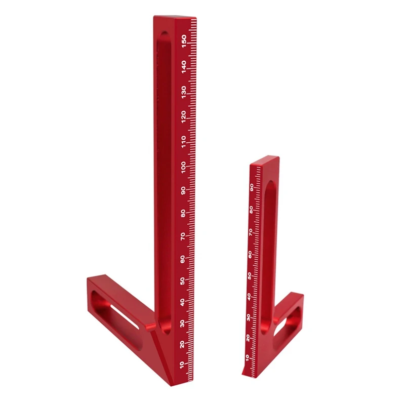 Woodworking Right Angle Ruler Carpenter Square Measuring Ruler 90° Right Angle Calibrator For Wood Work Projects