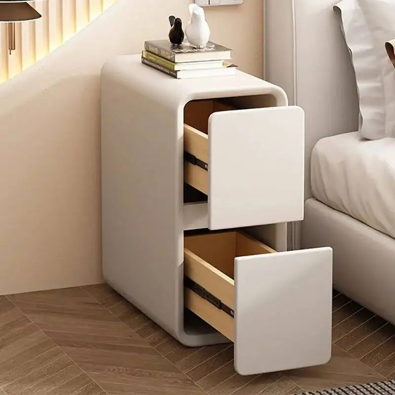 منضدة عصرية بسيطة من الشمال الحد الأدنى منضدة إيطالية حديثة منتصف القرن توفير المساحة أثاث Mesitas De Noche #3