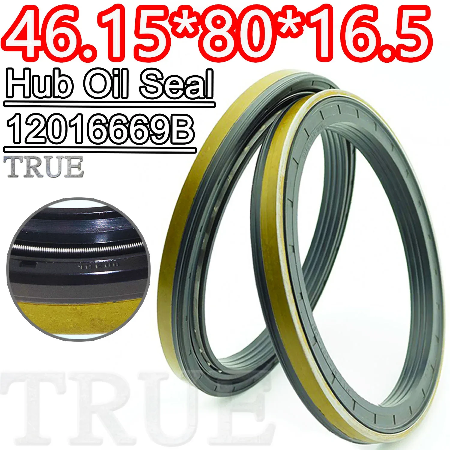 Hub Oil Seal 46.15*80*16.5 For Tractor Cat Shaft Cassette Sealing Combined 46.15X80X16.5 12016669B 12016669  Piston Rod Nitrile