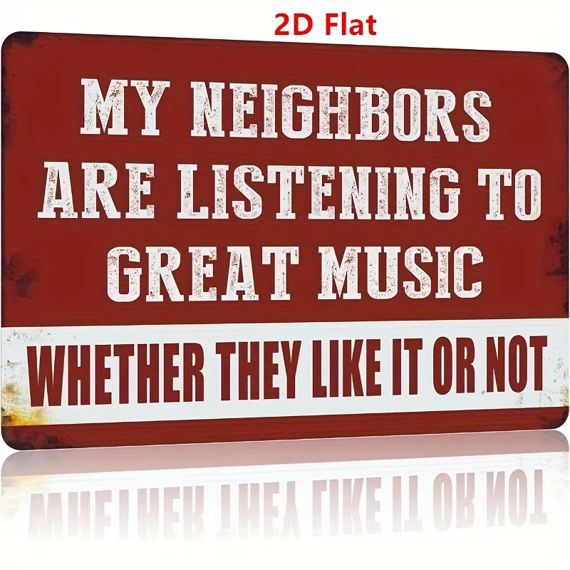 لافتة متجر، لوازم مكتبية لديكور الكهف للرجال، علامات موسيقية مضحكة، ديكورات جدارية للفناء، هدايا للرجال في الهواء الطلق والهند