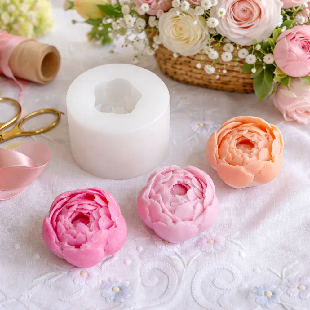 Flower  Silicone Mold Aromatherapy Gypsum Candle Soap Molds Soft Silicone Molds Creative DIY Mould Decorating Tools