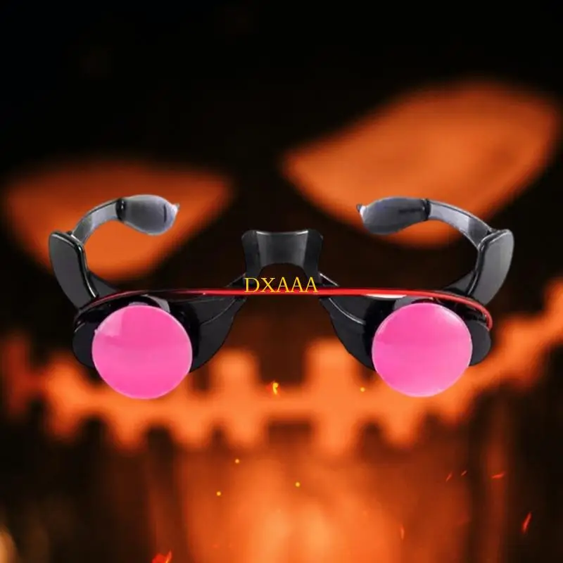 Dxaa Grim Reapers Cosplay Costume Red Glowing Eyeglass Light Up Lunes Eyewear