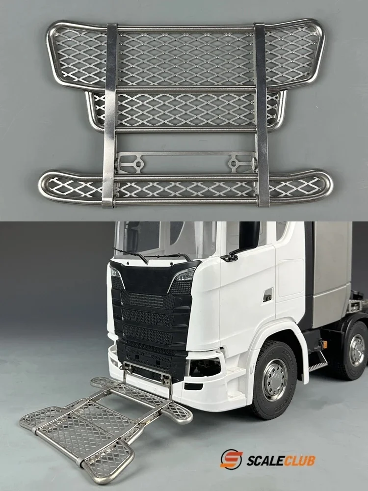Scaleclub Model Voor Tamiya 1/14 Voor Scania 770S Upgrade Metal Guard Bar Dier Hek Bullpen Voor Actros Volvo Auto onderdelen
