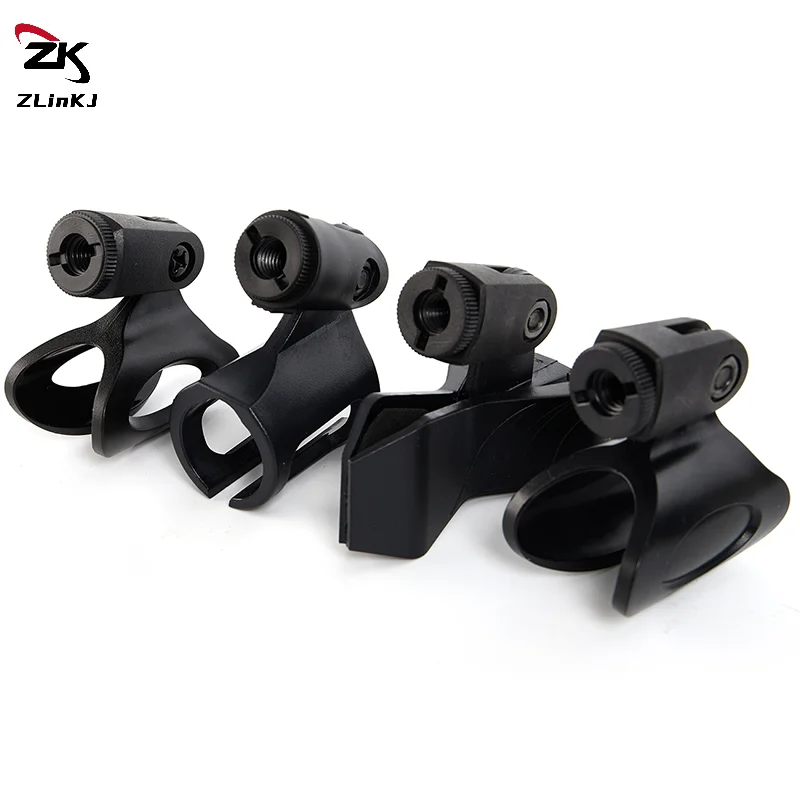 (ZYDD01) 1Pcs Plastic Microphone Clip For Shure Mic Mount Holder Handheld Wireless/ Wired Mic Rotatable Stand Clip Mic Accessori