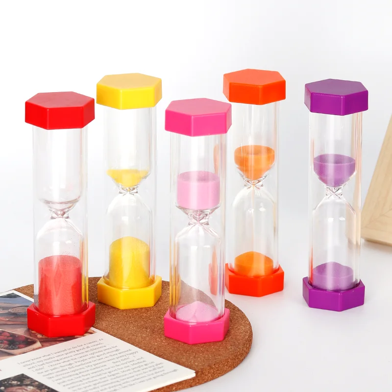 Colorful Hourglass Children Kid Gift 1/3/5/10/15min Timer Home Decor Mini Hourglass Early Education Toy Sandglass
