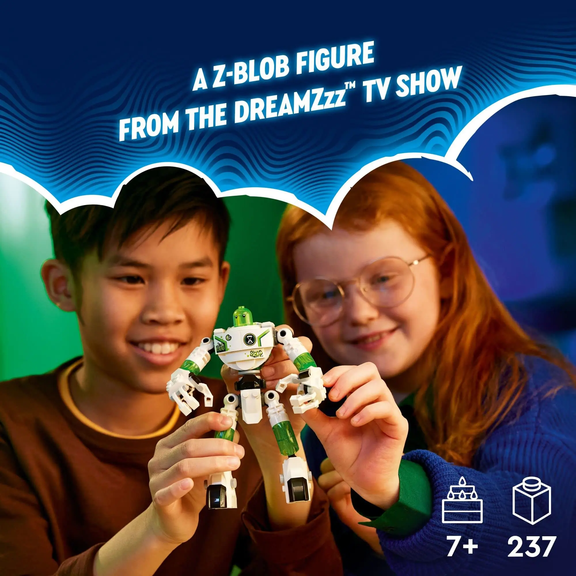 LEGO DREAMZzz Mateo and Z-Blob The Robot 71454 Building Toy Set 2-in 1 Build Transforms Z-Blob To Robot for Fans Birthday Gift