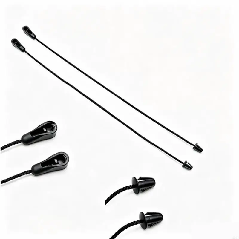 M76E Schrägheck-Laderaumabdeckungs-Hebekabel-Ersatzset 4M51-A46538-AB für die Reparatur der hinteren Hutablage MK2 MK1, schwarz – Detail 3