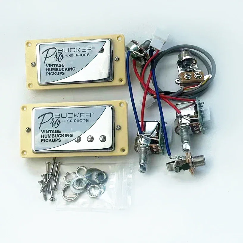 

Hot Sale--Original Genuine Standard Alnico 5 ProBucker Push-pull 2V1T Wire Harness Electric Guitar Humbucking Pickup 1 Set