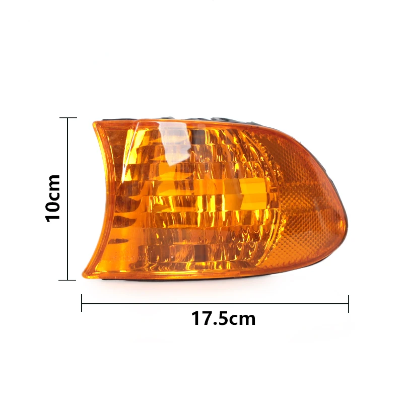 Pair Clear Front Turn Signal Lights For BMW E38 7 Series 1999-2001 - Left & Right Side Lamps
