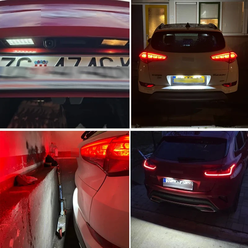 

2PCS LED License Number Plate Light Car Tail Lamp For Hyundai Tucson IX35 For Kia XCeed Cerato MK4 Forte MK3 OEM: 92501-D3000