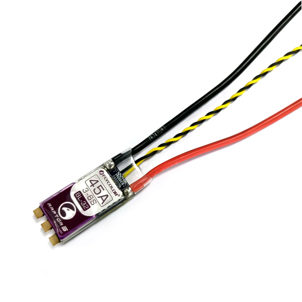 FLYCOLOR Raptor serii 5 ESC 20A 35A 45A 50A regulator prędkości 3-6S bezszczotkowa elektryczna regulacja BL-32 dla dronów wielowirnikowych