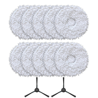 1set Mop Cloth With Side Brushes For EUREKA V15 Pro For EUREKA J15 For Ultra J15  Robot Vacuum Cleaner Accessory