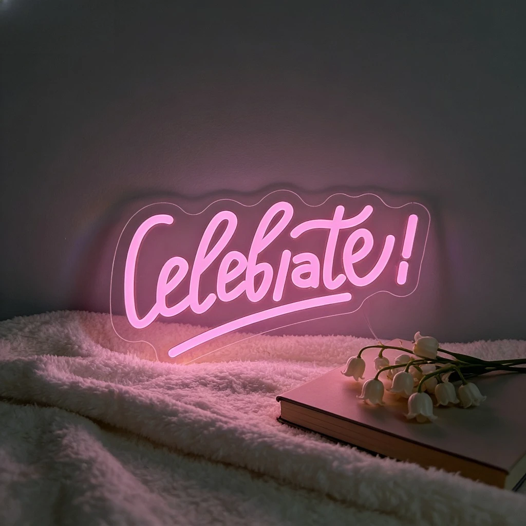 お祝い用ledネオンサイン-誕生日パーティー-結婚式の壁飾り-リビングルーム-寝室-ホームデコレーション-ロマンチックなギフト-暖かい照明