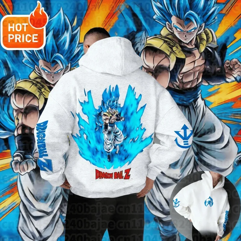 Super Saiyan Dragon Ball Anime Harajuku Herbst Streetwear Herren Hoodie Retro Baumwolle Damen Übergroßer Kapuzenpullover Langarm