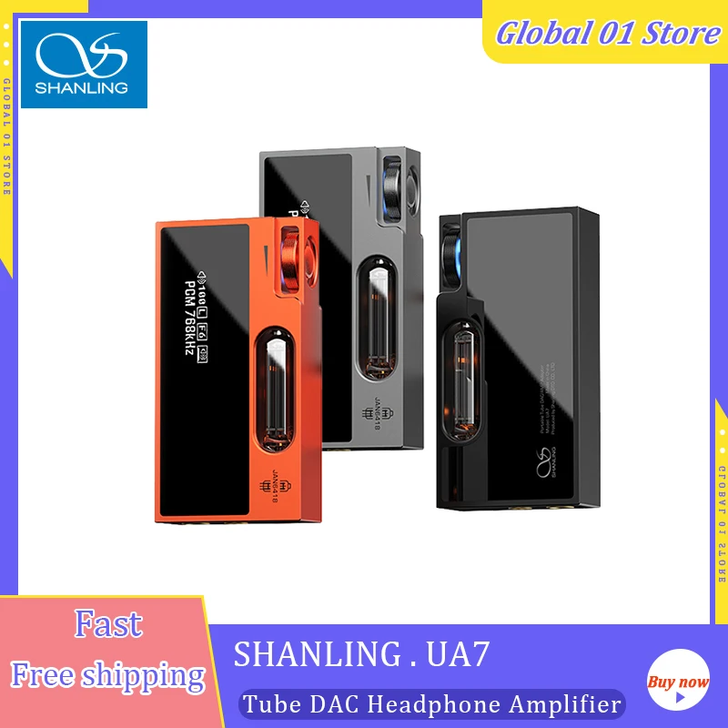Image of SHANLING UA7 Tragbarer Kopfhörerverstärker USB-C DAC Dongle AMP Röhren-Transistor Dual-Modus HiFi Audio Dongle 44mm Balanced