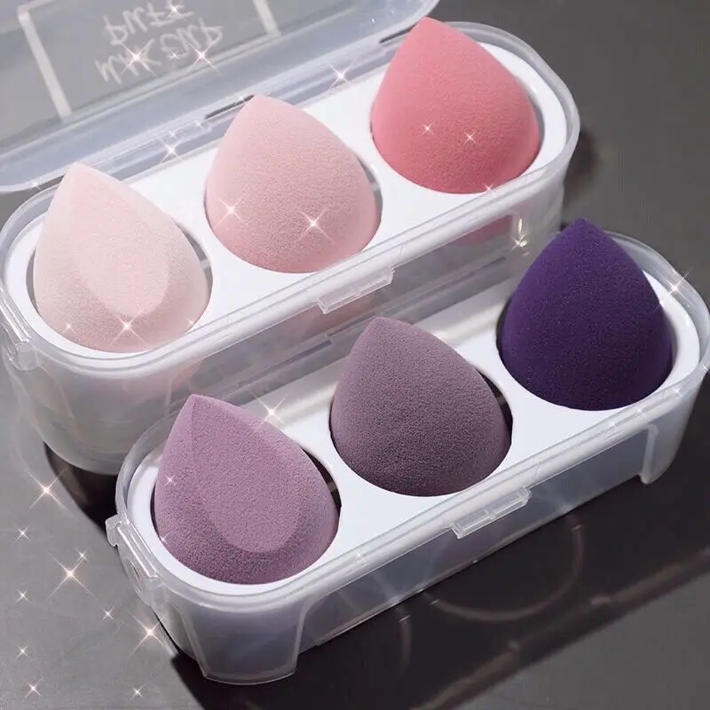 Bag Makeup Sponge Powder Puff Dry and Wet Combined Beauty Cosmetic Ball Foundation Powder Puff Bevel Cut Make Up Sponge Tool