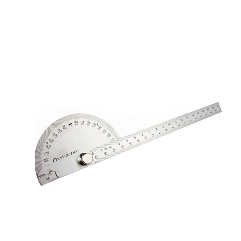 Precisions Stainless Steel Angled Measuring Protractors 90X150 90X200 Angled Rulers for Architects and Woodworkers