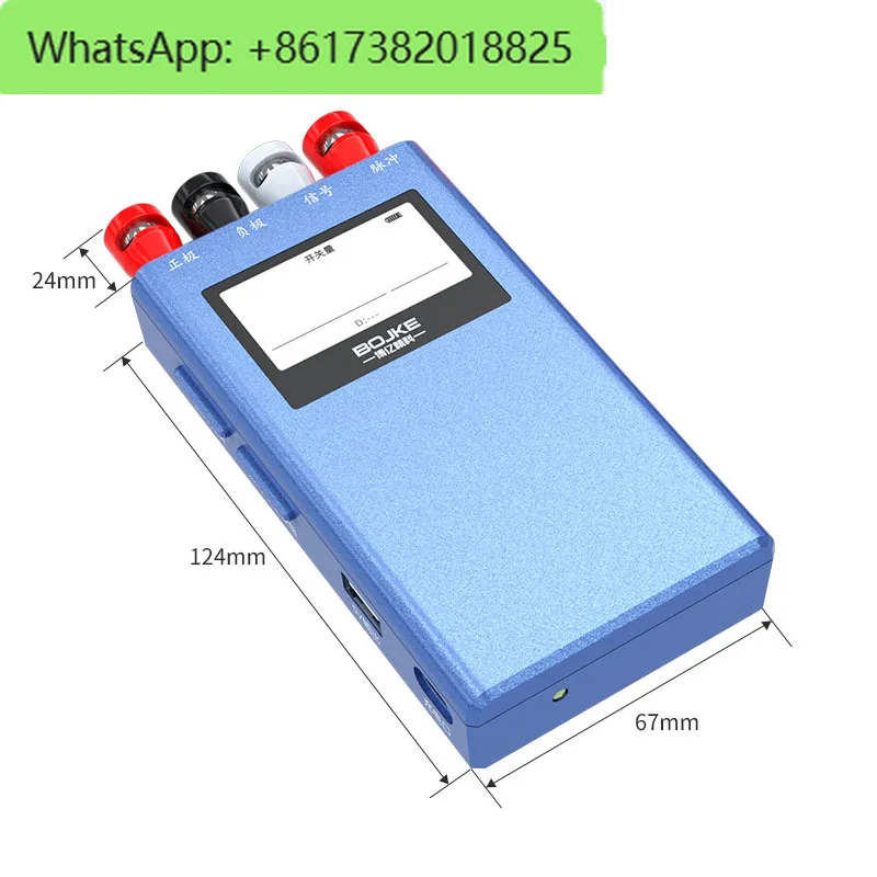 

Charging portable sensor NPN PNP analog voltage and current output test box can be used as a mobile power supply