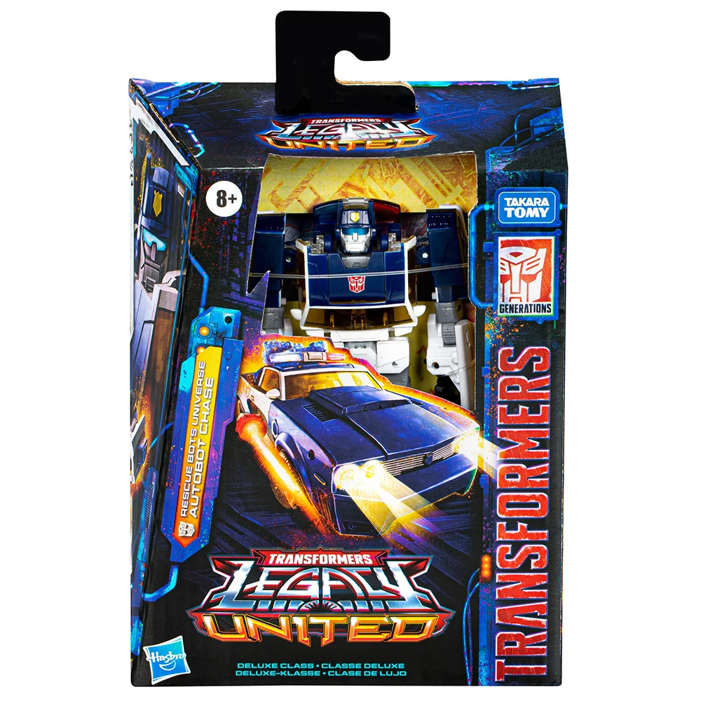 [Op voorraad] Hasbro Transformers Legacy United Autobot Chase & Side Burn 14 cm Deluxe Class Collectible Figuur Model Speelgoed