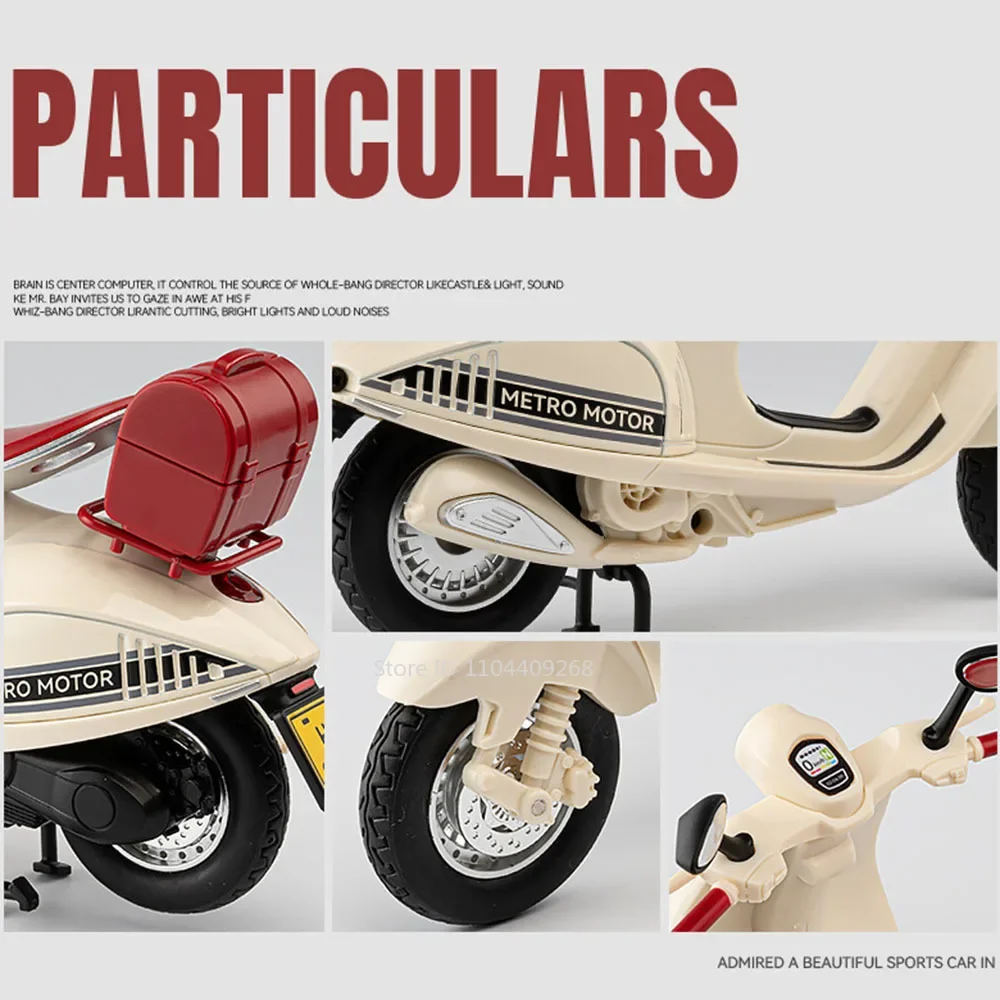 1:12 Retro Motorcycle Sportster S Model Toy Shock Absorption Linkage Steering Alloy Diecast Sound Light Motor Models Boys Gifts