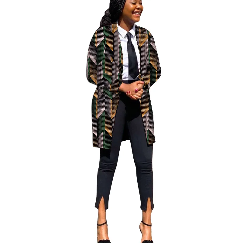 سترة نسائية أفريقية كوتور داشيكي مطبوعة على الطراز العرقي بأكمام طويلة وزر واحد معطف كاجوال للحفلات #6