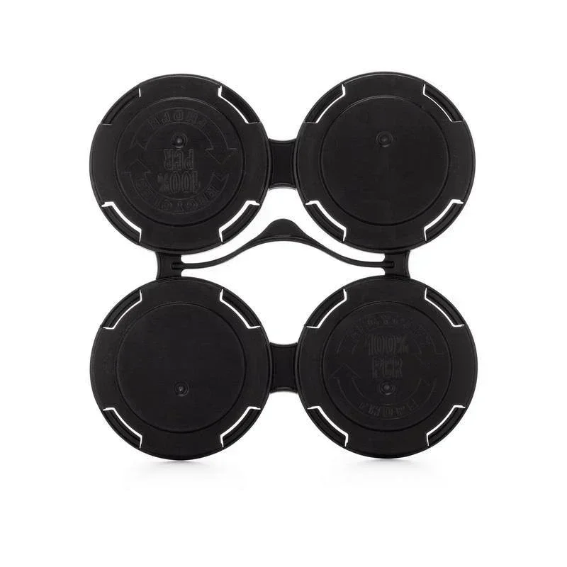 4 pack plastic black beer carriers can holders for 202 beer cans