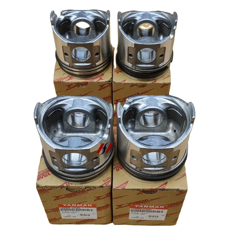 20264TNV98 4TNV94 4TNV88 Engine Piston Assembly 129906-22090 Engine Repair Kit  Spare Parts Construction Machinery Parts for Yan