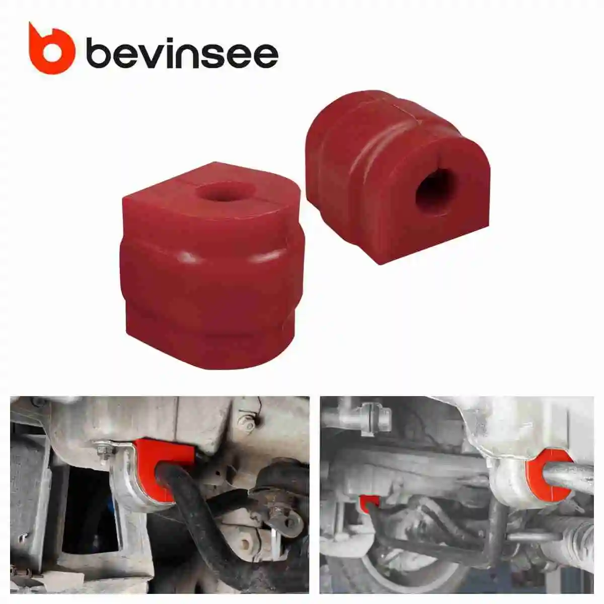 BEVINSEE Front Anti Roll Sway Bar Polyurethane Bushing For BMW 3 Series E46 1999-2006 Replaces 31351097179