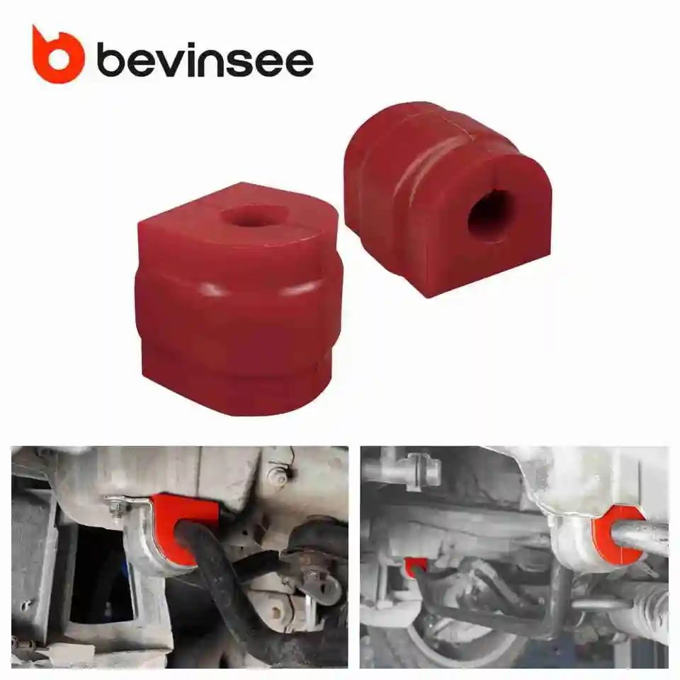 BEVINSEE 프론트 안티 롤 스웨이 바 폴리우레탄 부싱 BMW 3 시리즈 E46 1999-2006 교체용 31351097179 썸네일 7