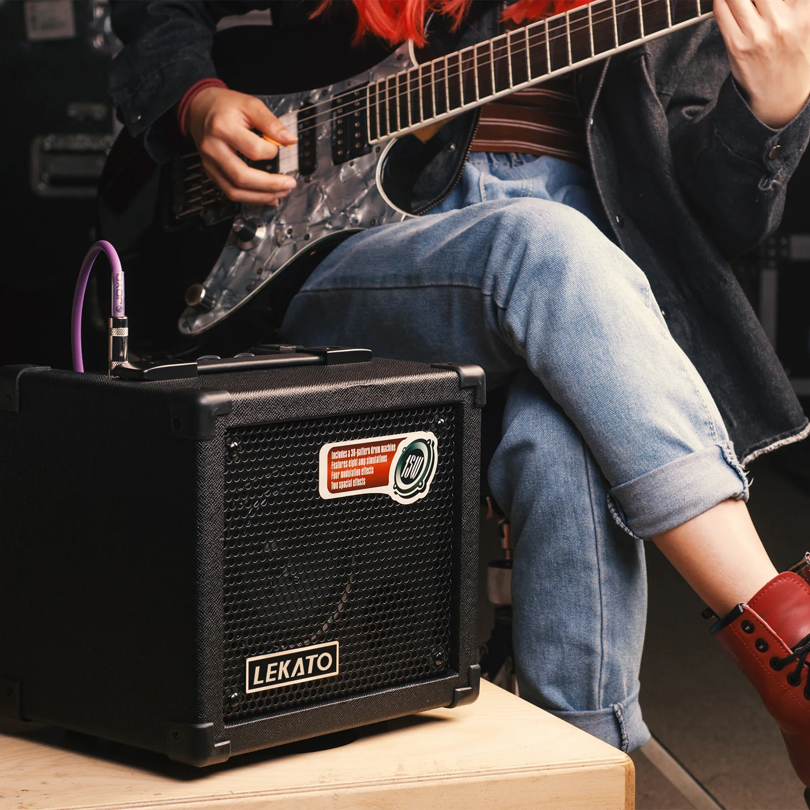 

Electric Guitar Amplifier Speaker Amp Acoustic Amp Bdc-15 Guitar Amp 15 Watt Acoustic Guitar Amplifier Instrument Accessories