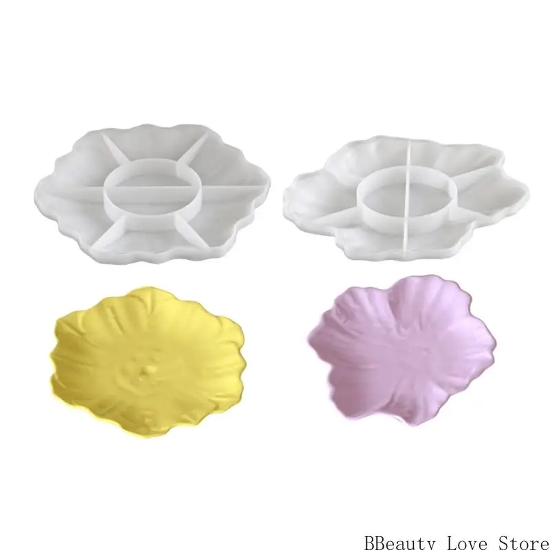 

Flower Silicone Craft Mold For Resin Art Jewelry Organiser Storage Tray