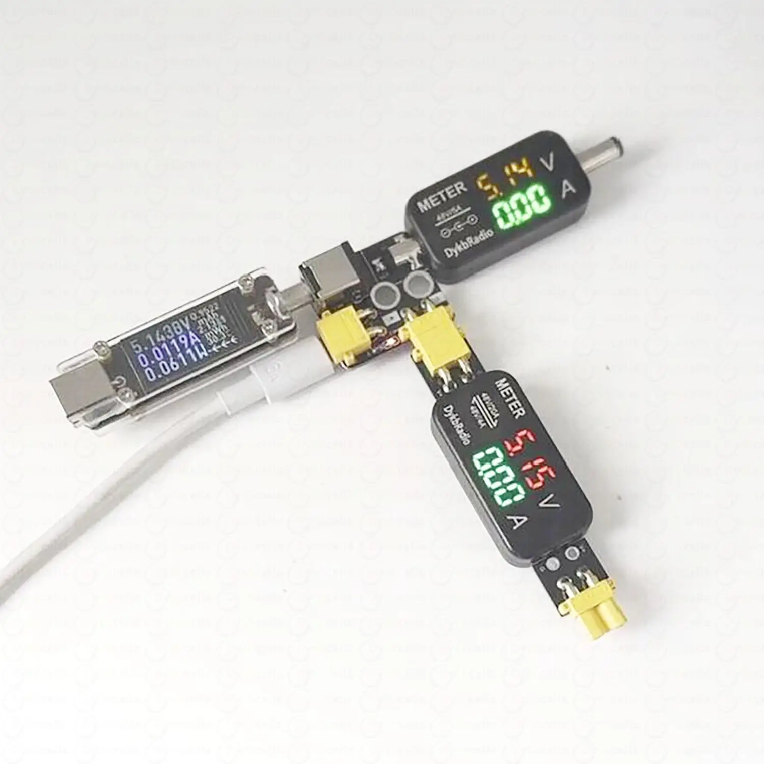 DYKB Adapter Converter MultiFunction Power supply XT30 DC5521 DC5525 TypeC USB Connector Male/Female DIY Battery/drone interface