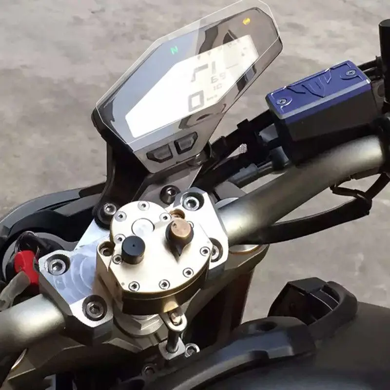 Motorcycle Transparent Crystal TPU Cluster Scratch Film Speedometers Screen Protector For Yamaha FZ09 MT09 2013-2018