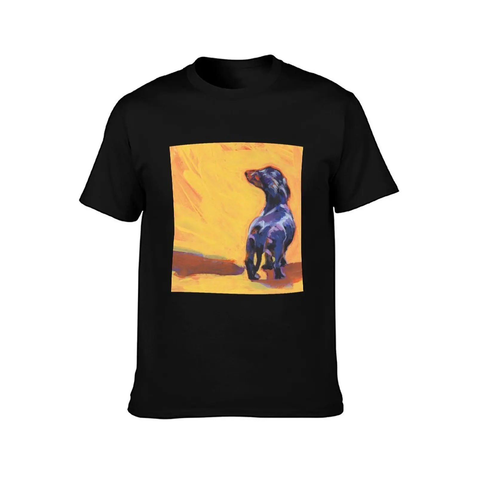 Dachshund Dog Bright colorful pop dog art T-Shirt Breathable Mesh Panel T-Shirt