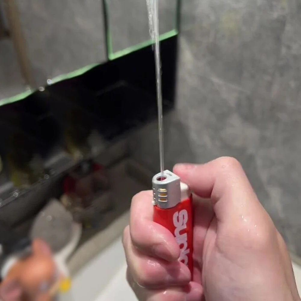 Simulation Mini Feuerzeug Wasser pistole Spielzeug leichte Spritzer Wasser Spielzeug Neuheit Knebel Geschenk