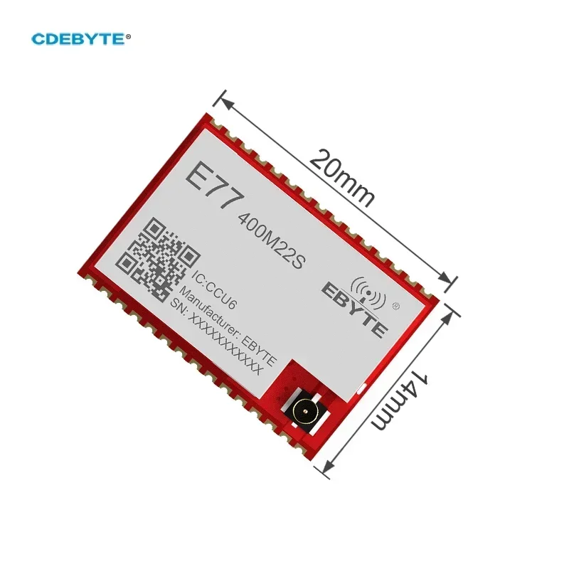 CDEBYTE E77-400M22S LoRaWAN Wireless Module 433MHz STM32WLE5 ARM Cortex-M4  Low Power 22dbm SoC Long Distance 5.6km Small Size