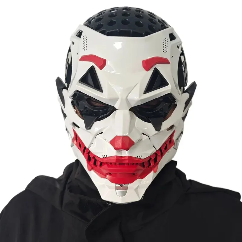 Киберпанк Джокер Маски с косами Косплей Костюм клоуна Реквизит для вечеринки Хэллоуин Аниме Ролевые подарки Игрушки для взрослых eo] 5