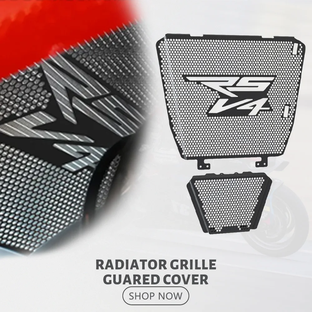 

For Aprilia RSV4 1000 2009-2010-2011-2012-2013-2014-2015-2016-2017-2018-2020 Radiator Guard And Oil Cooler Guard Aluminium Set